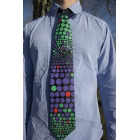 Louk+-+Echarpes+et+cravates+-+Cravate+noire%2C+vert+et+mauve